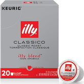 illy frente del paquete de 20 cápsulas muestra contenido y diseño, conveniencia inmediata