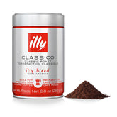 illy lata frente con diseño protegiendo frescura y fácil almacenamiento