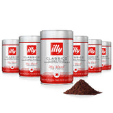 illy lata frontal del producto mostrando el logo y peso para identificación rápida