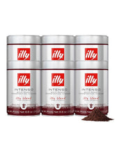 illy envase frontal del molido moka intenso conservando aromas