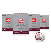illy caja de 20 K-Cup mostrando cantidad y conveniencia