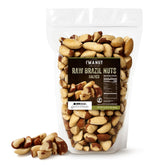 I'm A Nut paquete frontal mostrando nueces de Brasil y claridad del producto