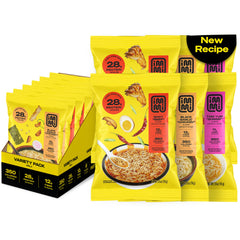 immi pack frontal mostrando las seis tazas y variedad de sabores, conveniencia inmediata