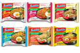Indomie pack frontal de caja mostrando variedad y conveniencia