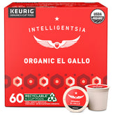 Intelligentsia El Gallo embalaje frontal mostrando 6 cajas y beneficio de conveniencia