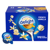 International Delight frente del empaque mostrando 192 porciones y conveniencia