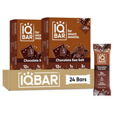 IQBAR Chocolate Sea Salt vista frontal mostrando empaque y diseño atractivo