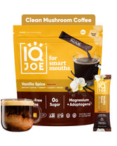 IQBAR IQJOE caja frontal con 40 sobres y sabor Vainilla Spice, preparación rápida