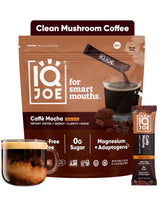 IQBAR IQJOE caja frontal mostrando 40 sobres y conveniencia para viajes