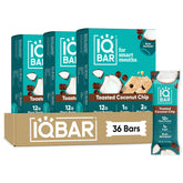 IQBAR frontal con textura de coco tostado y beneficio energía duradera
