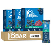 IQBAR empaque frontal Wild Blueberry mostrando diseño y conveniencia