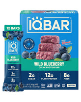 IQBAR empaque frontal Wild Blueberry mostrando diseño y beneficios