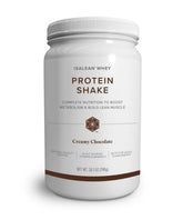 Isagenix envase frontal IsaLean crema chocolate mostrando etiqueta y beneficio práctico