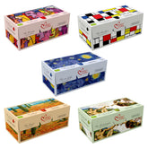 Italian Coffee For Espresso Lovers frontal del paquete mostrando las cinco cajas, ideal para comparar mezclas
