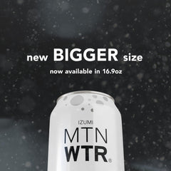IZUMI MTN WTR detalle de etiqueta y origen japonés claro