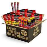 Jack Link's pack regalo frontal con 15 piezas mostrando variedad y conveniencia