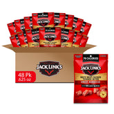 Jack Link's frente del paquete muestra 48 bolsas, opción práctica