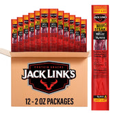 Jack Link's vista frontal del paquete mostrando diseño y tamaño práctico