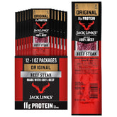 Jack Link’s frente del paquete Premium Cuts mostrando presentación y conteo de 12 unidades