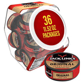 Jack Link's lata frontal mostrando el envase portátil y su conveniencia