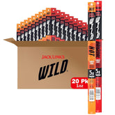 Jack Link's pack frontal mostrando 20 meat sticks, conveniencia inmediata