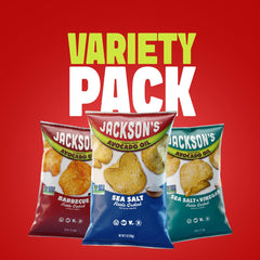 Jackson's bolsa abierta en un bol lista para servir, perfecta para reuniones y picoteo