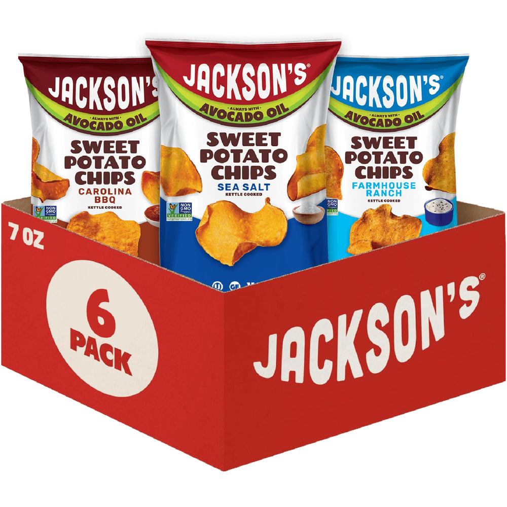 Jackson's frente del paquete mostrando diseño y porciones claras