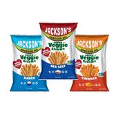 Jackson's vista frontal del pack variedad con tres sabores y beneficio práctico