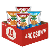 Jackson's vista frontal del pack variado mostrando las bolsas individuales y beneficios de conveniencia