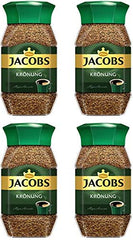 Jacobs Kronung frasco frontal mostrando etiqueta clara y aroma preservado