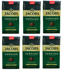 Jacobs Kronung frente del paquete mostrando diseño y conveniencia de compra