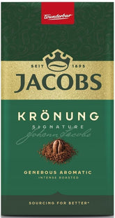 Jacobs paquete frontal mostrando diseño y cantidad práctica