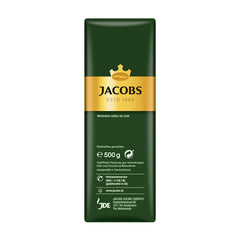 Jacobs Kronung taza servida destacando aroma y disfrute sin cafeína