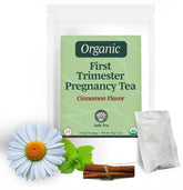 Jade Tea empaque frontal First Bloom mostrando diseño y beneficio calmante
