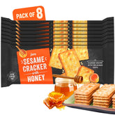Jans galletas de sésamo con miel frente del empaque mostrando marca y diseño