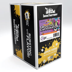 Java Factory cápsula primer plano detalle del sello que conserva el aroma