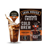 Java House cápsula y empaque frontal mostrando conveniencia y sabor