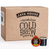 Java House pod frontal mostrando envase y conveniencia para llevar