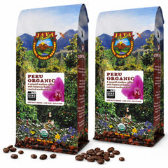 Java Planet paquete frontal mostrando 32oz y diseño, claridad visual del producto