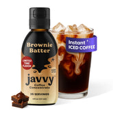 Javvy botella frontal mostrando concentrado y diseño atractivo