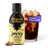 Javvy frente de la botella mostrando diseño y uso práctico