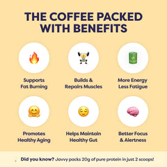 Javvy cold brew preparado con proteína ideal para mañanas activas