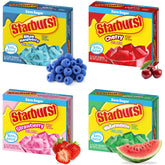 JEL SERT paquete Starburst frente muestra sabores variados y conveniencia