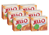 Jell-O paquete frente butterscotch mostrando presentación y conveniencia