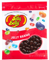 Jelly Belly bolsa frontal mostrando el logo y beneficio de frescura resellable
