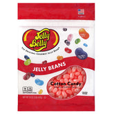 Jelly Belly empaque frontal mostrando bolsa resellable y sabor Cotton Candy