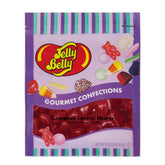 Jelly Belly vista frontal de la bolsa resellable con corazones de canela, sabor intenso