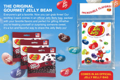 Jelly Belly bolsa Dr. Pepper abierta con textura masticable visible y fácil uso