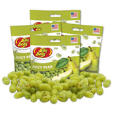 LYZA'S SWEETS & TREATS empaque frontal Jelly Belly Juicy Pear, presentación clara