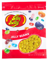 Jelly Belly bolsa frontal mostrando limón y cierre resellable, conservación prolongada